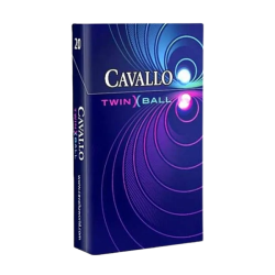 Сигареты CAVALLO TWIN BALL с  Двумя Кнопками  вкус Черники и Мяты